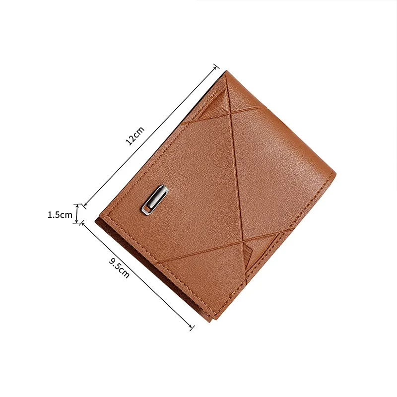 Новый мужской кошелек короткий с несколькими картами модный повседневный