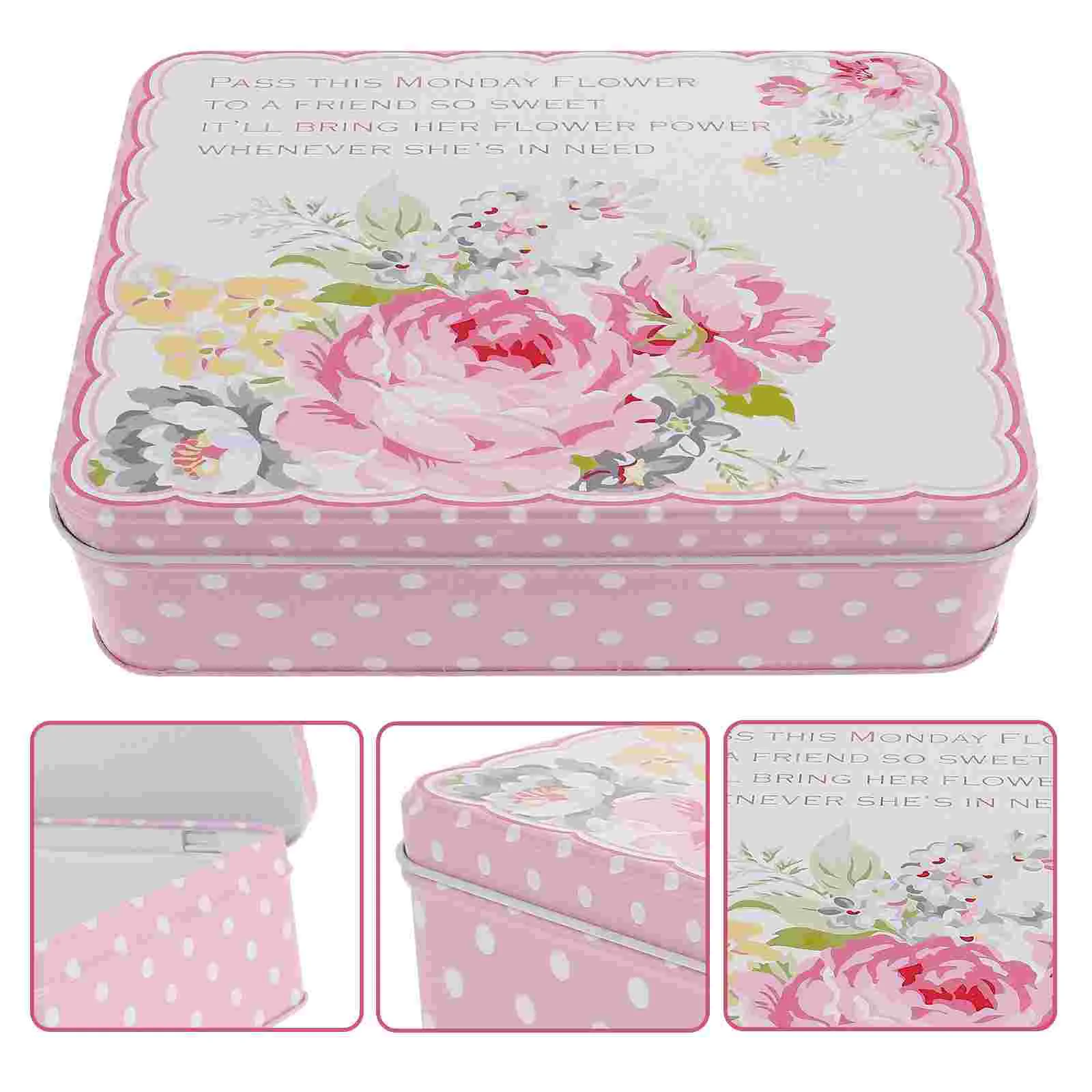 

Box Tin Metal Storage Containers Tins Tinplate Biscuit Candy Container Cookie Hinged Steel Stainless Flour Silver Aluminium