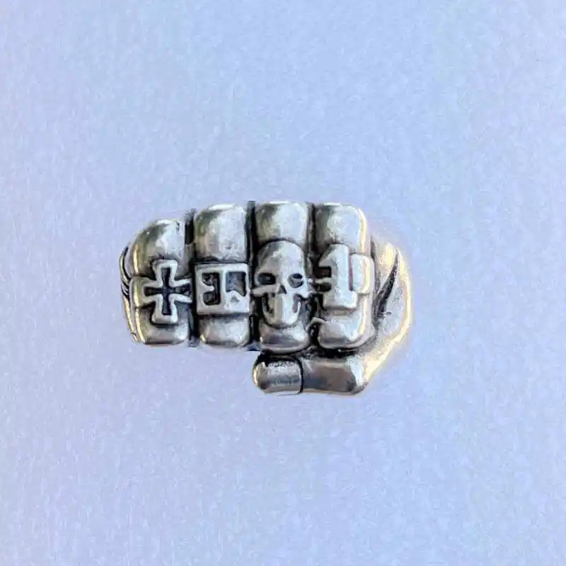 

Серебряное кольцо времен второй мировой войны немецкого типа #1_S925