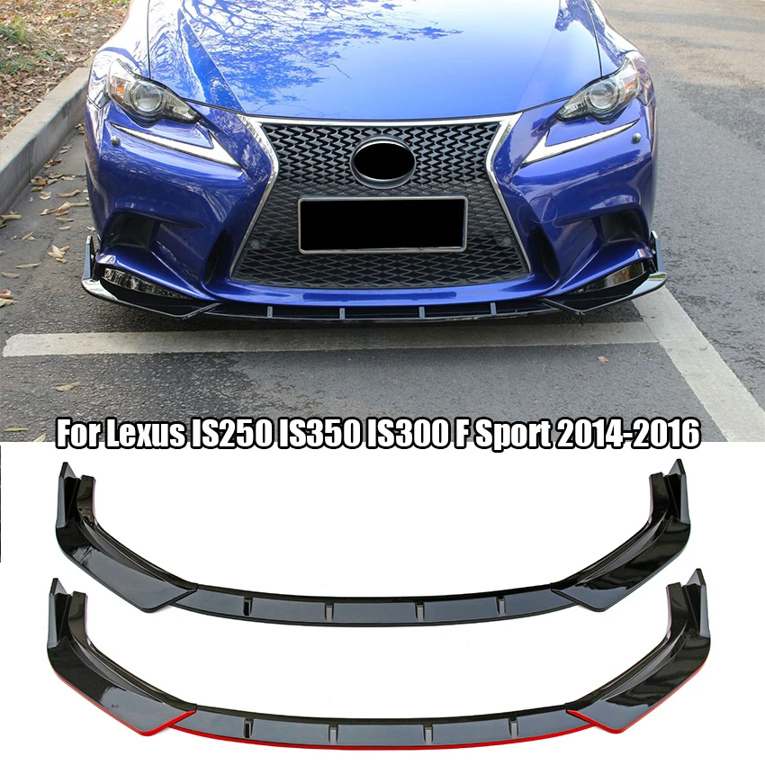

Передний бампер для Lexus IS250 IS350 IS300 F Sport 2014-2016, нижний подбородок, губа, спойлер, защита Бампера, автомобильные аксессуары