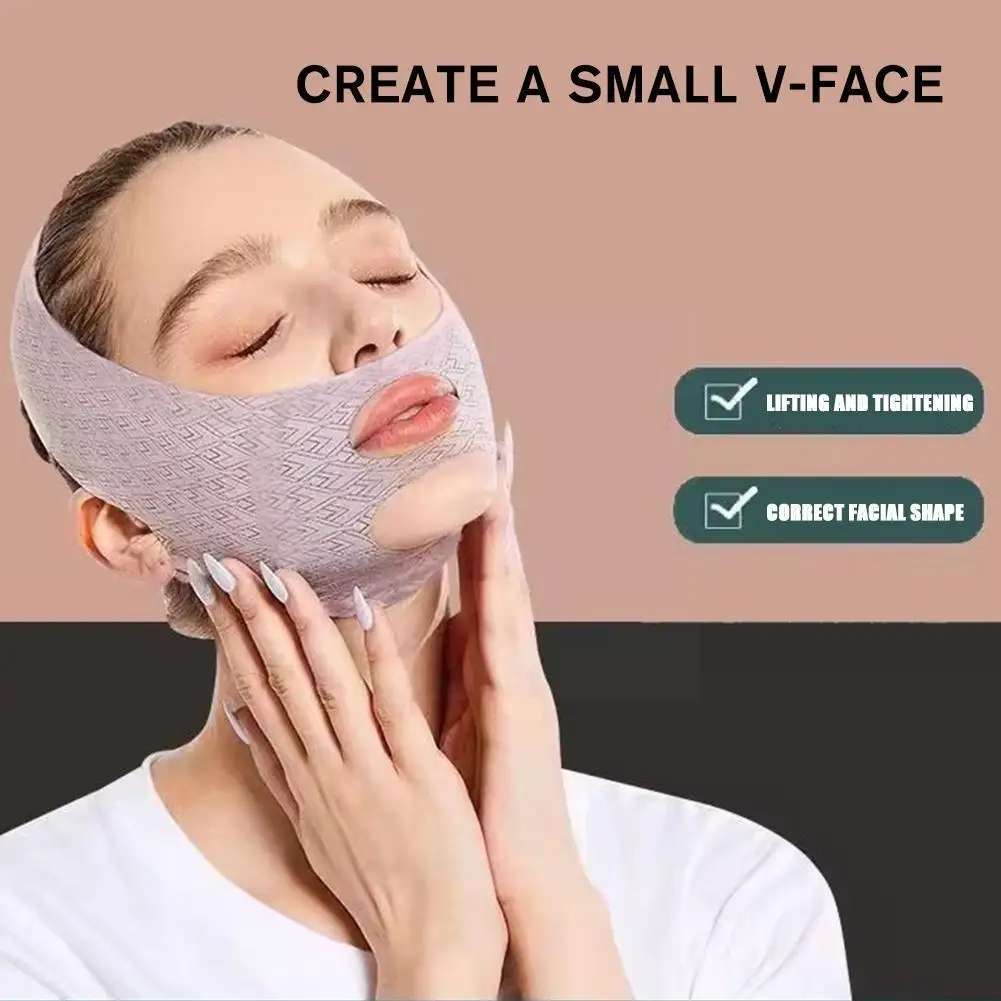 

Косметическая маска для подбородка V-образной линии, маски для лица для похудения, сна, маска для лица, ремешок для скульптурирования, лифтинга, массажный пояс X4S8