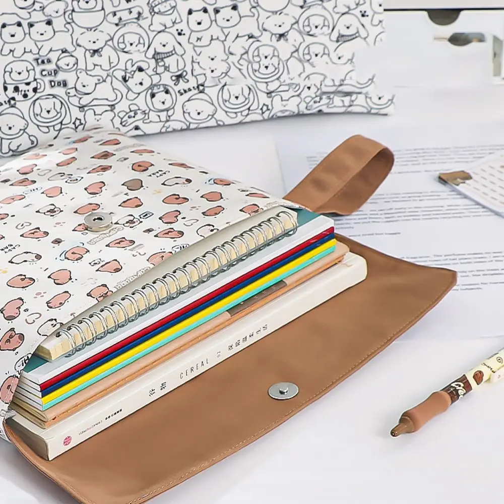 Папка для файлов капибары формата А4 большая вместимость органайзер с рисунком