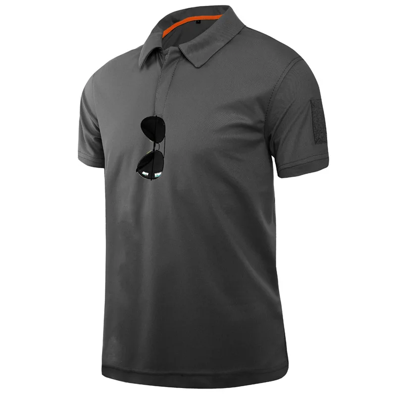 

Fishing Shirt Tactics Men Tee Polo Shirt Zipper Thin Anti-Sweat Outdoor Sport Fishing Wear Breathable Quick Dry Fishing Clothes