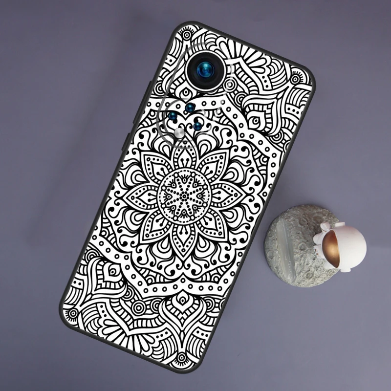 Чехол с индийским узором Мандала для Huawei Honor Magic 5 Lite 70 50 X8 X9 a P20 P30 P40 P50 P60 Pro P Smart Nova 9 5T (art.: 3920bfe30236d) - 3920bfe30236d