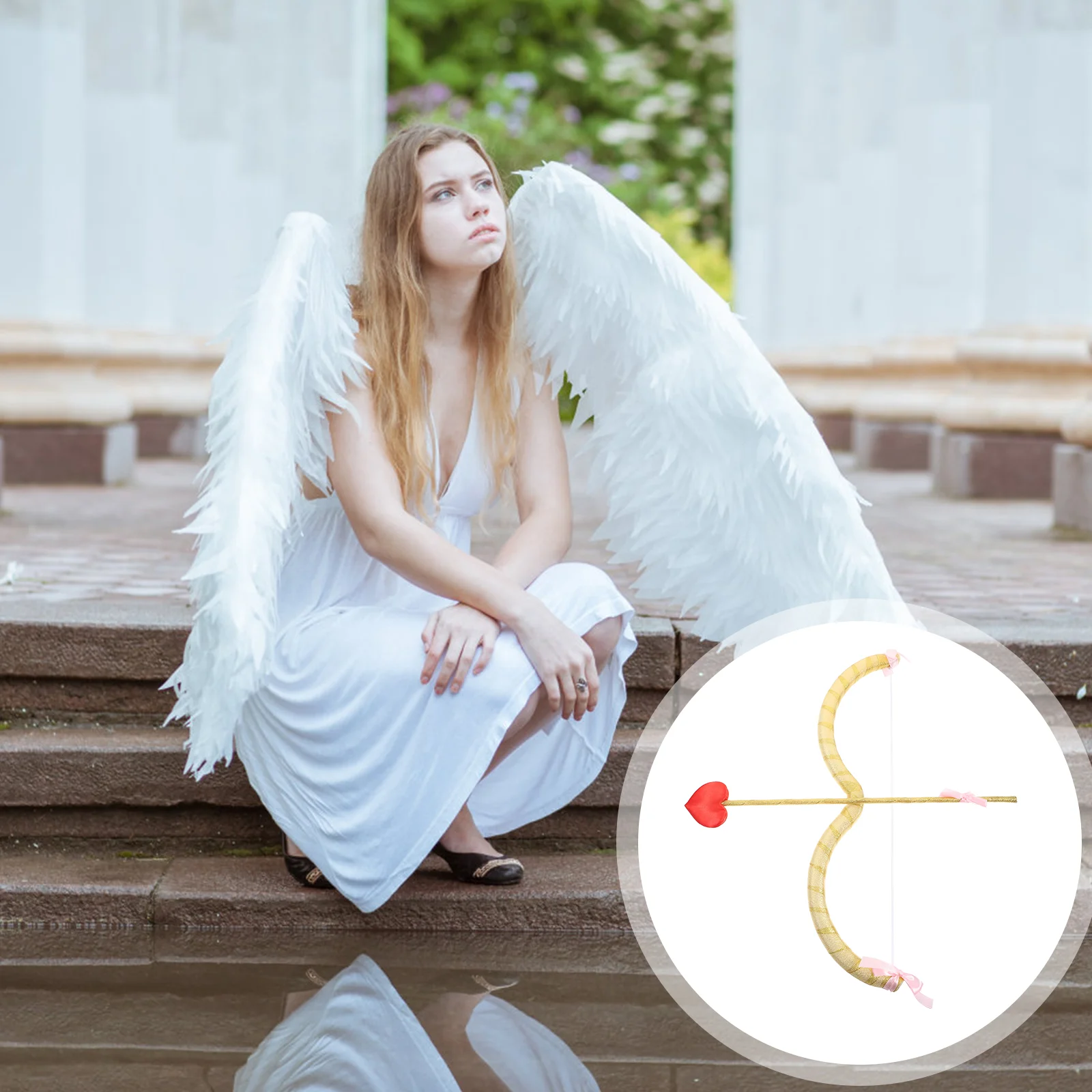 Костюм с бантом и стрелами Купидона реквизит для косплея пенопласт ко Дню