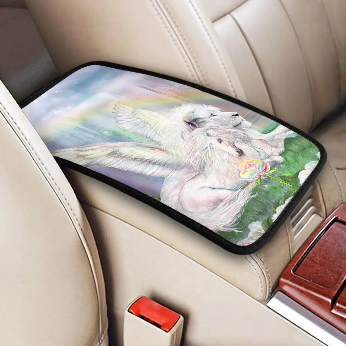 

Beyond Fantasy Car Accessories Car Handrail Box Cushion Custom Print Non-slip Car Armrest Cover