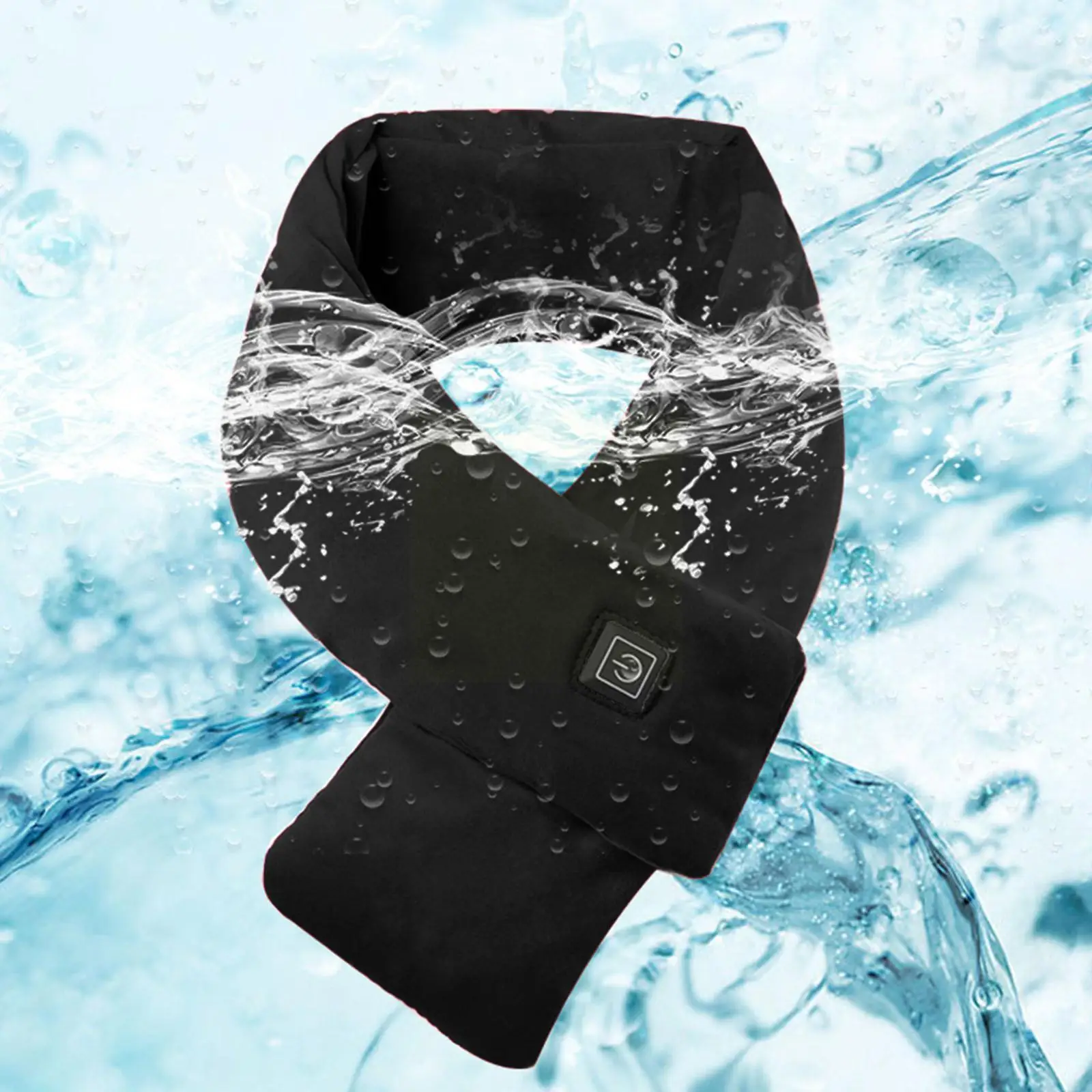 

1pc Unisex Heated Scarf Winter Smart Heating Solid Waterproof Soft Pad Vibration Scarf Heating Outdoor Massage Scarf Color O3X1