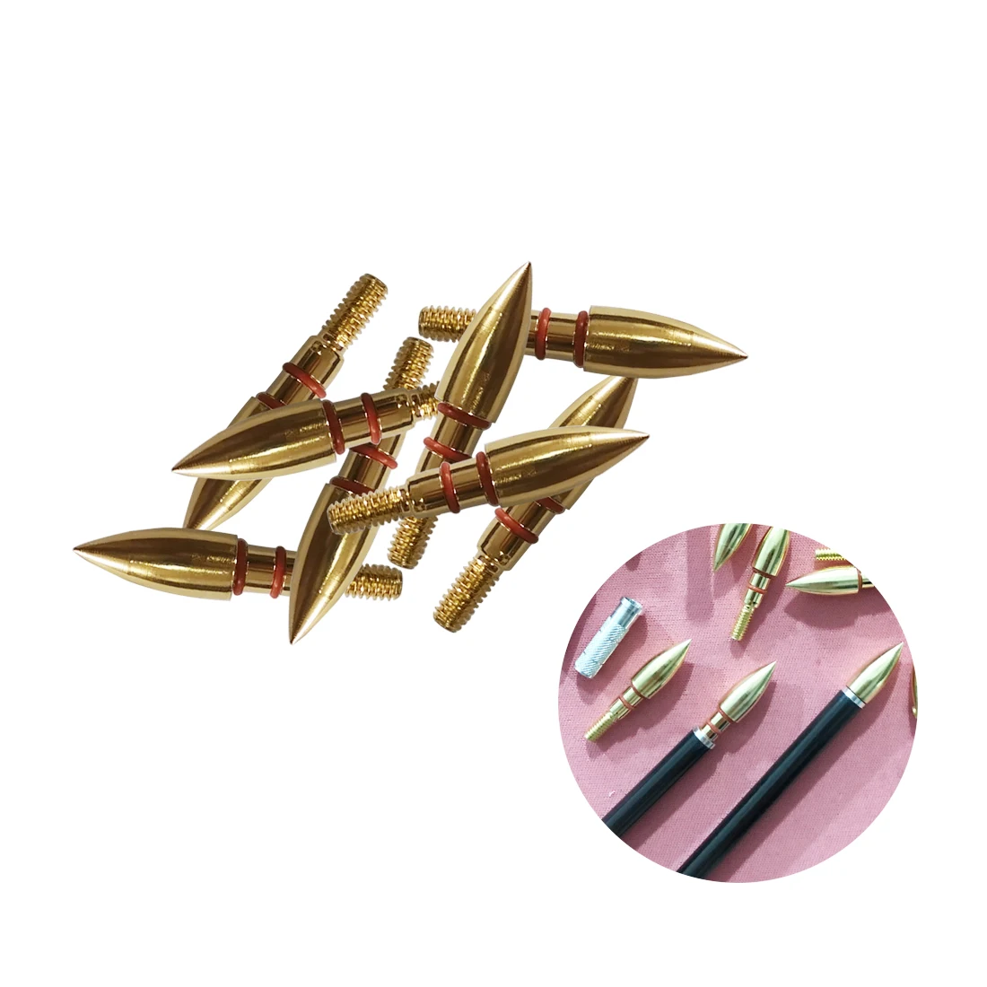 Linkboy Archery 100 зернистая ID мм od стрела железная Алюминиевая Вставка для блочного