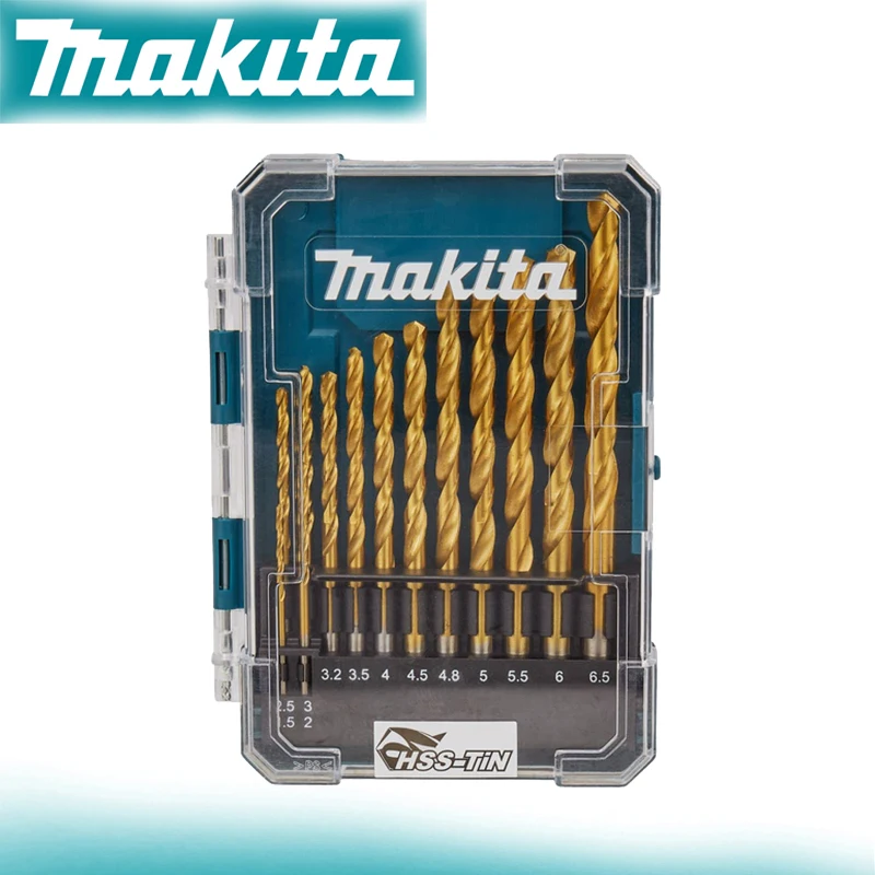 

Набор спиральных сверл Makita HSS TiN с прямым хвостовиком, многофункциональный D-67527 D-72855 D-72849 D-72833 D-72861 Аксессуар для инструментов