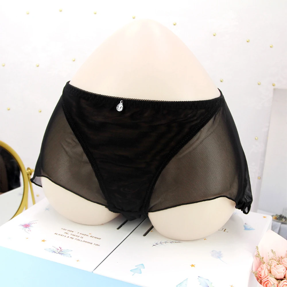 

Mesh Sexy Men's Translucent Panties Jj Sets Of Stockings Ultra-thin Low-waist Tight Couple Pocket Bag Briefs