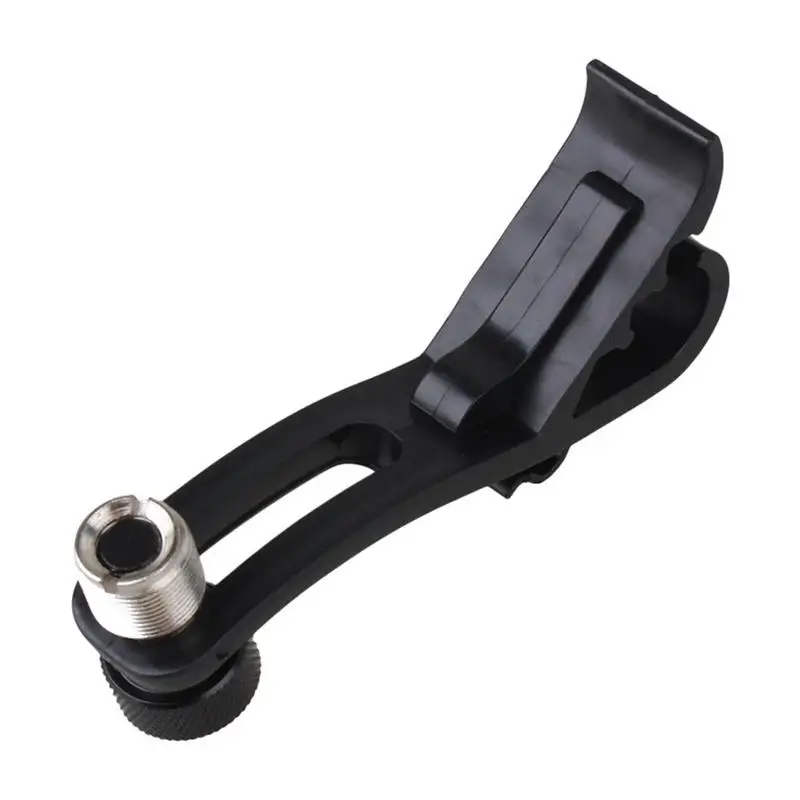 

Drum Microphone Holder Adjustable Drum Microphone Clips Black Drum Hoop Rim Mount Shock Mount Gear With Female Screw Adapter