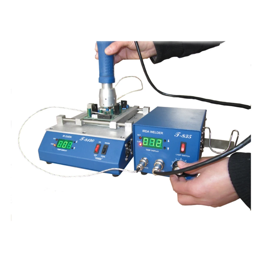 

T-8120 IR preheating plate work with T835 handle lamp rework station PCB soldering and desoldering preheating station