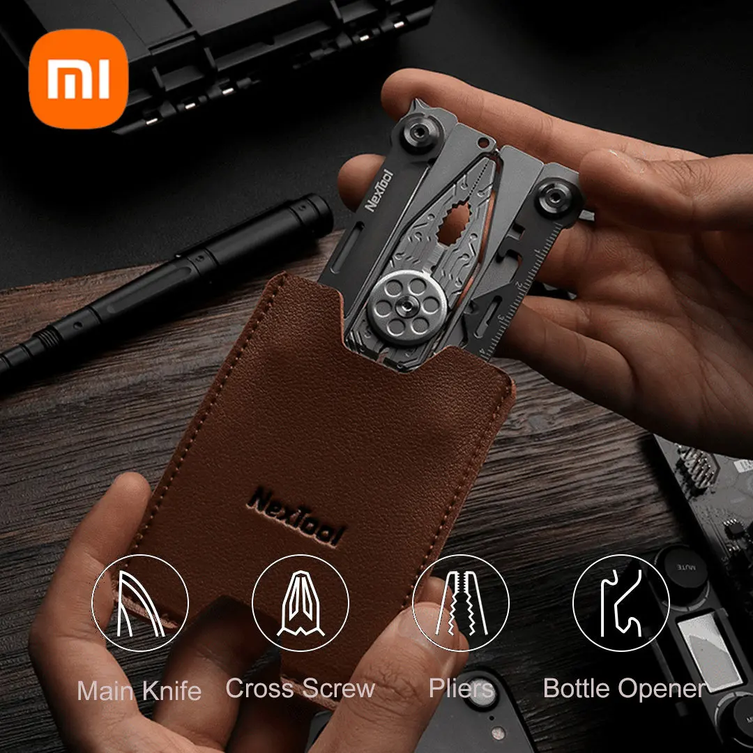 

Xiaomi Nextool 14 in 1 EDC Multifunction Tool Outdoor Portable Screwdriver Wrench Pliers Pocket Folding Knife With Storage Bag