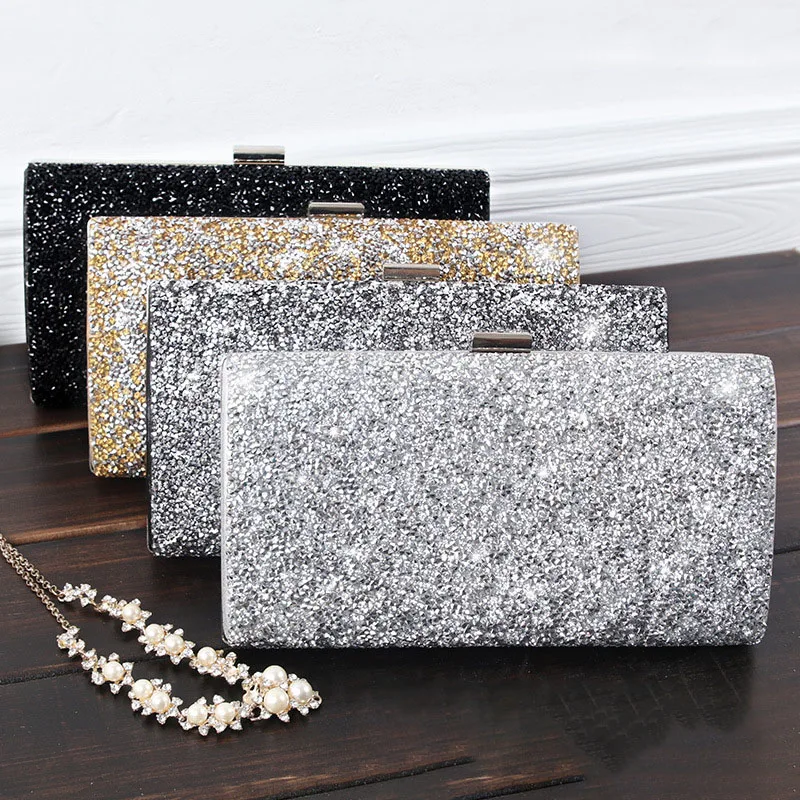 

Bling Sparkly Evening Bag Rhinestone Crystal Clutch Purse Crossbody Shoulder Wedding Cocktail Party Bag for Women and Girls Sac