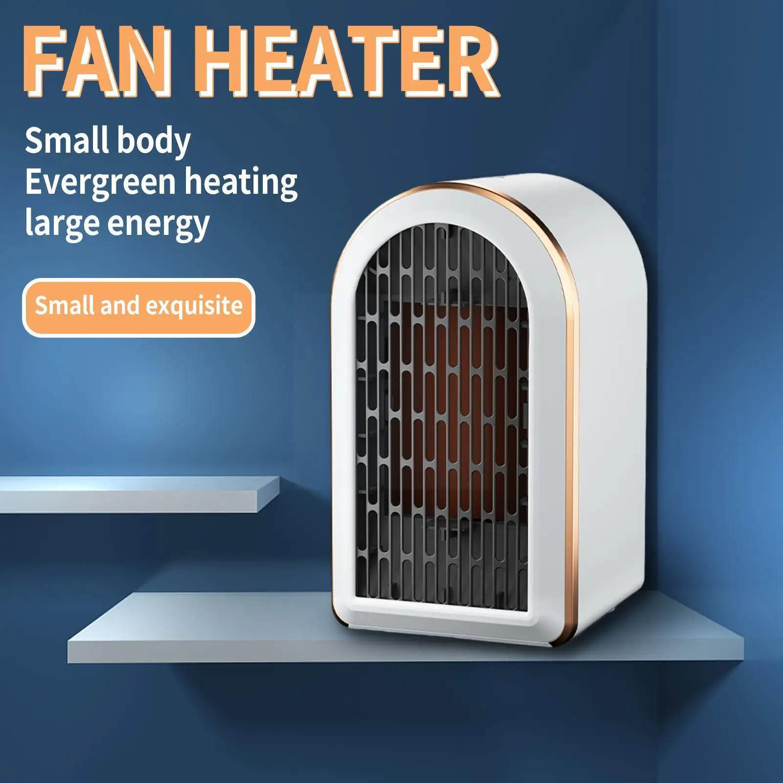 

1200w Mini Electric Heater Fan Portable Home Desktop Machine O2W5 Blower Warmer Office Warm Electric Household Air Winter T1B5