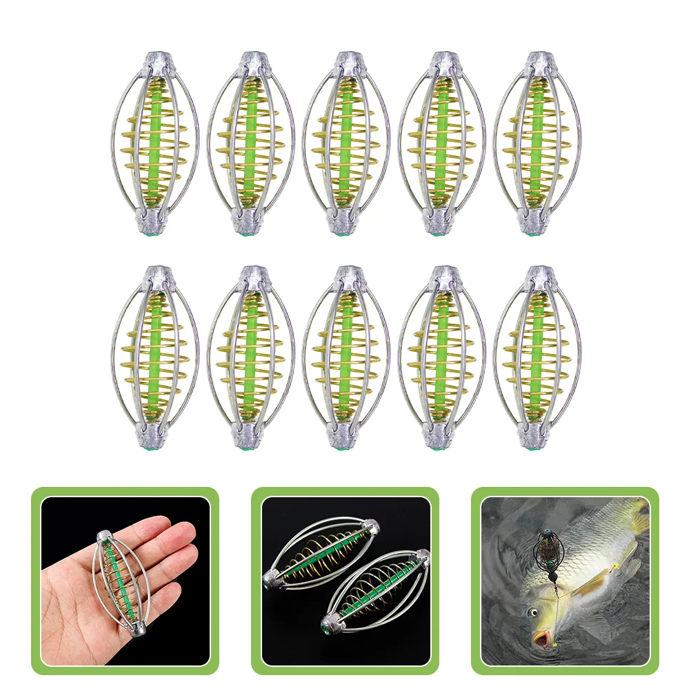 

Fishing Bait Cage Carp Holder Feeder Basket Lure Tackletraps Sinker Live Lures Net Seal Proof Set Inline Method Fish Floating