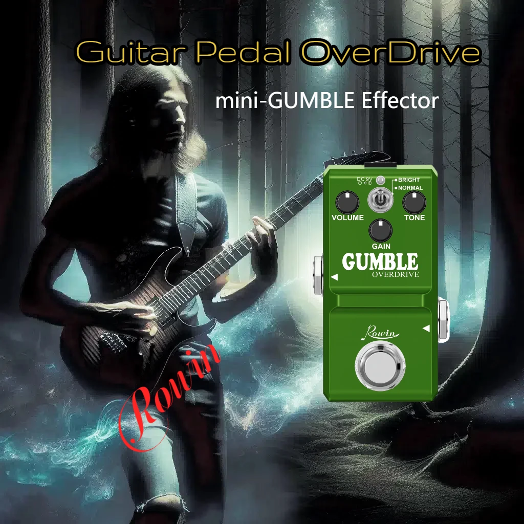 Педаль для электрогитары Rowin OverDrive эффекты перегрузки Gumble Dumble поставка педалей