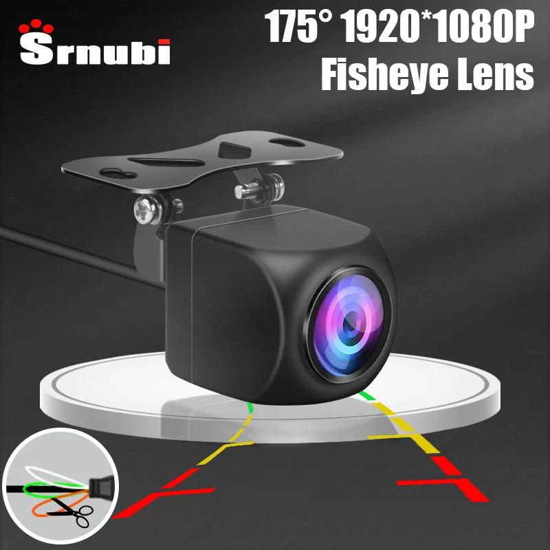 

Srnubi AHD 1920x1080P Car Camera 170 Deg FishEye Lens Starlight Night Vision HD CVBS 5-24V IP68 Waterproof Vehicle Rear View Cam