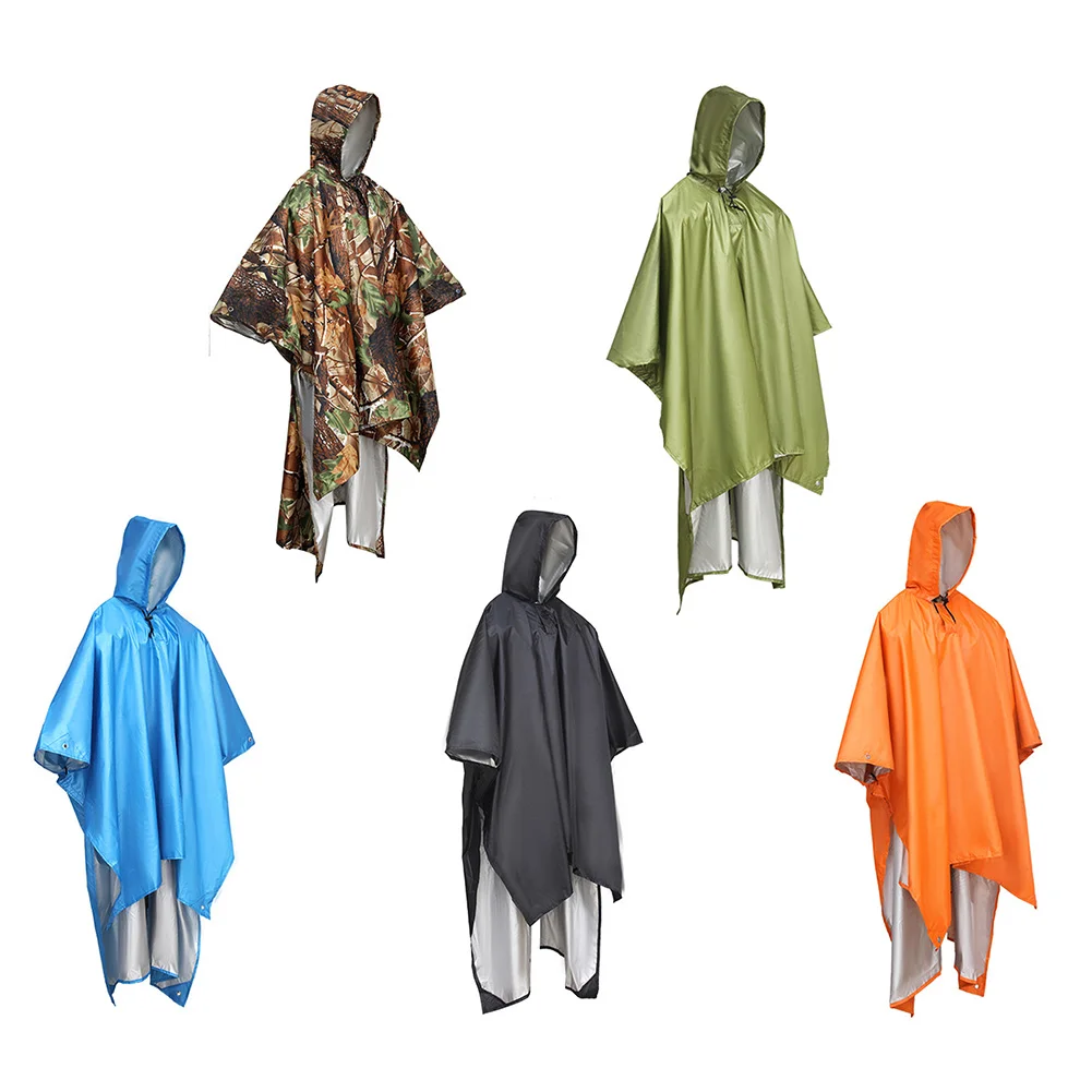 

Outdoor Three-In-One One-Piece Raincoat Poncho Riding Raincoat Lightweight Hiking Poncho Windproof Rainproof Riding Accessories