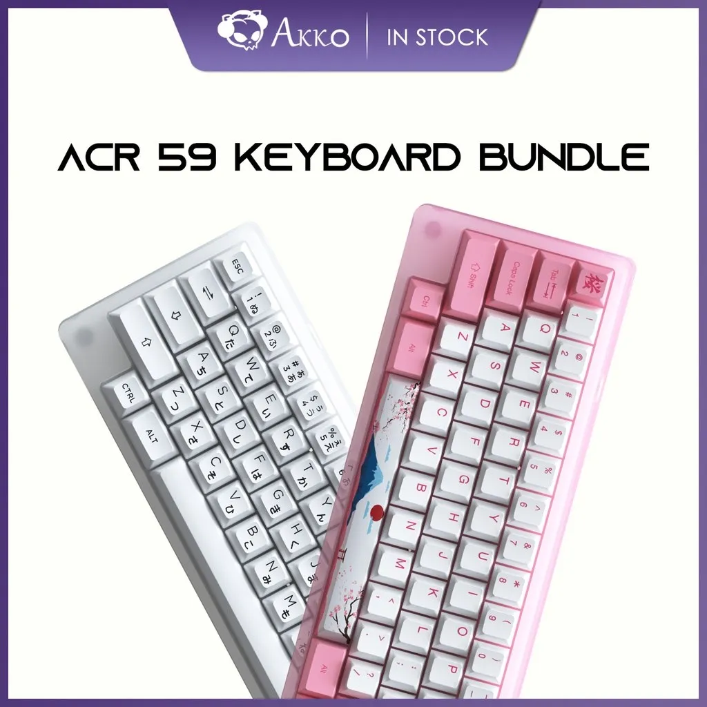Akko ACR 59 Prebuilt RGB Hot-swappable Keyboard Bundle 60% L