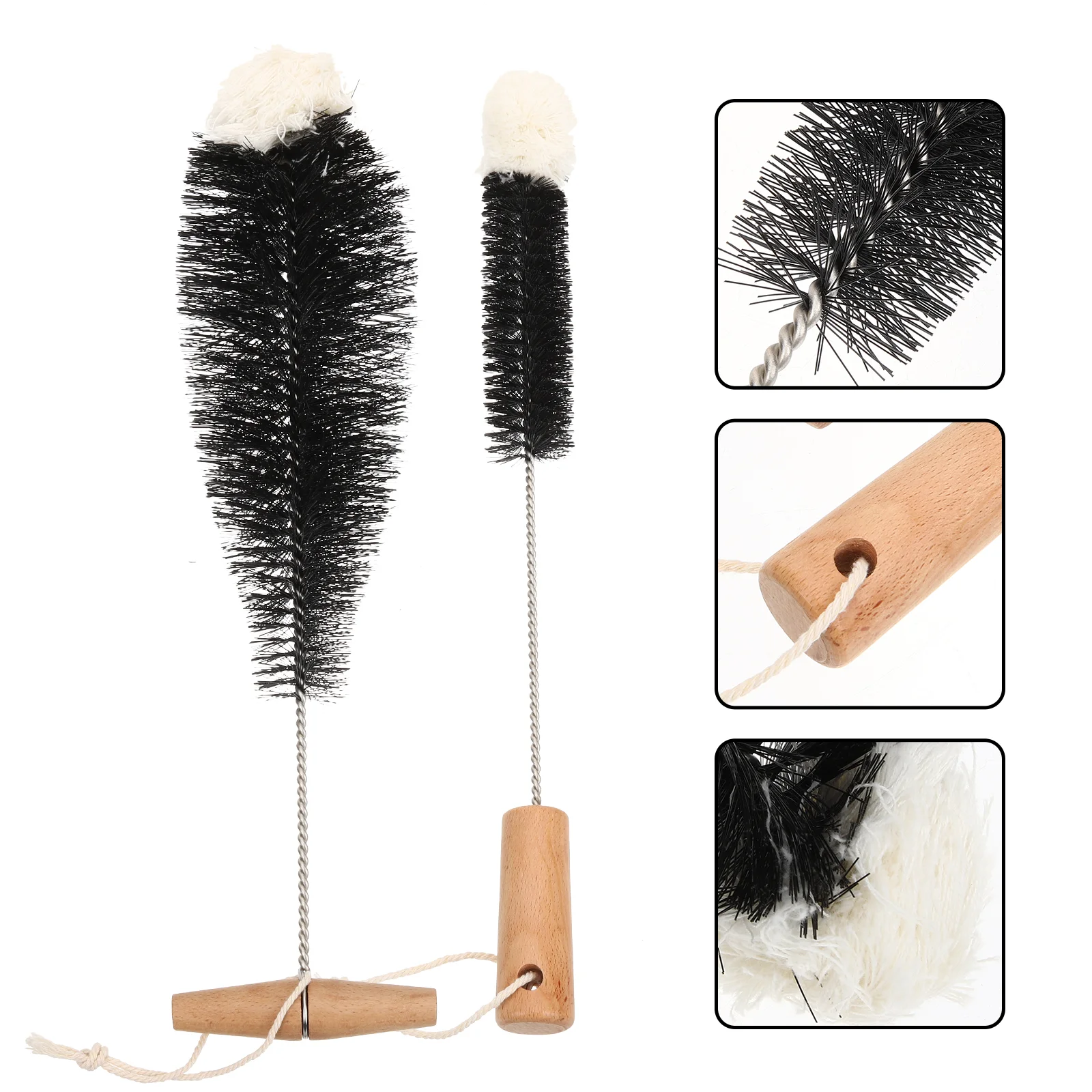 

2pcs Multifunctional Portable Utility Cup Cleaner Brushes Bottle Washer Brushes Bottle Brushes Bottle Cleaner Brushes
