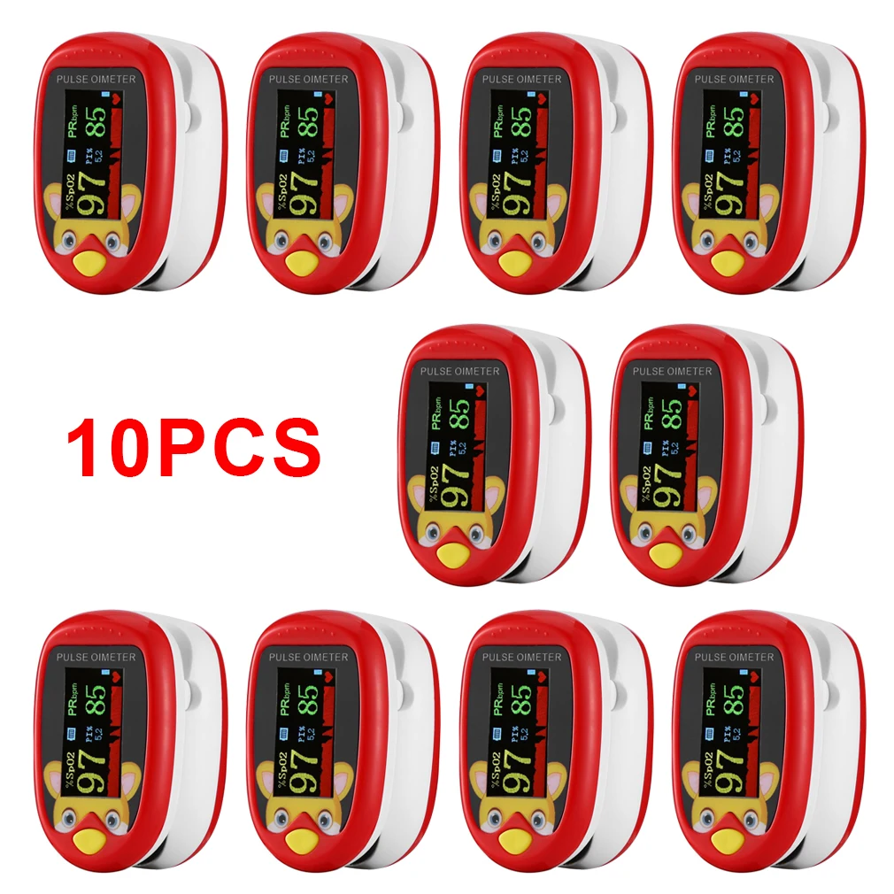

Children's LED Finger Oximeter Oxygen Saturation Detector Oxygen Detector Finger Pulse Low Battery Voltage Health Care