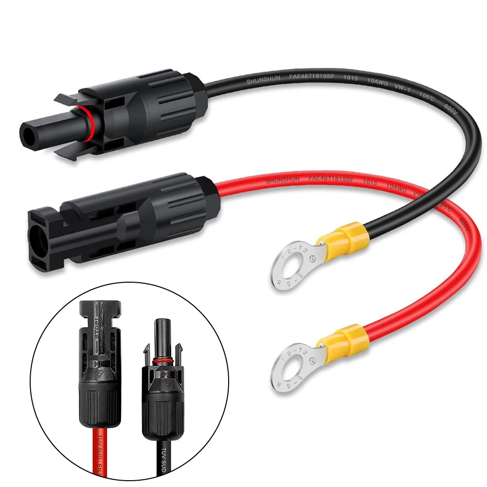 1 пара удлинительного кабеля для солнечной панели разъемы солнечных
