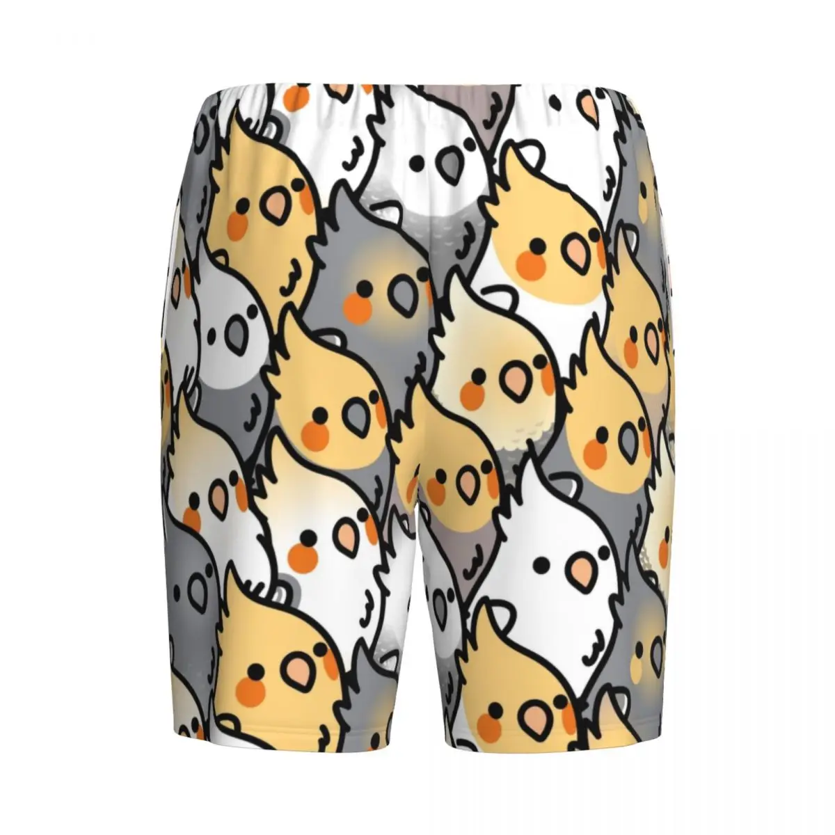 Индивидуальные мужские полные шорты с рисунком кокатика милые пижамы попугаями