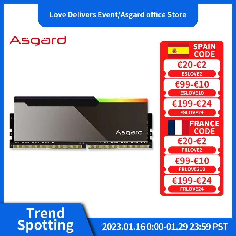 Asgard оперативная Память DDR4 8GBx2 16GBx2 3600 МГц 4000 специально - Цена: 24559.33