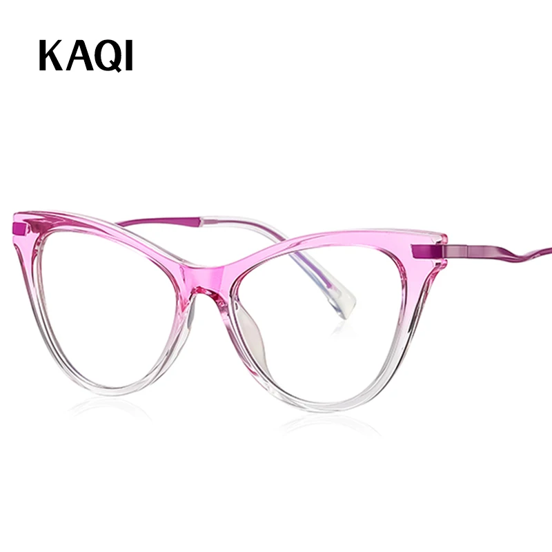 

Fashion Blue Blocking Women TR metal pin Reading Glasses with Cat Eyes Frame Design Anti Blue-Ray for Young Ladies glasses2109