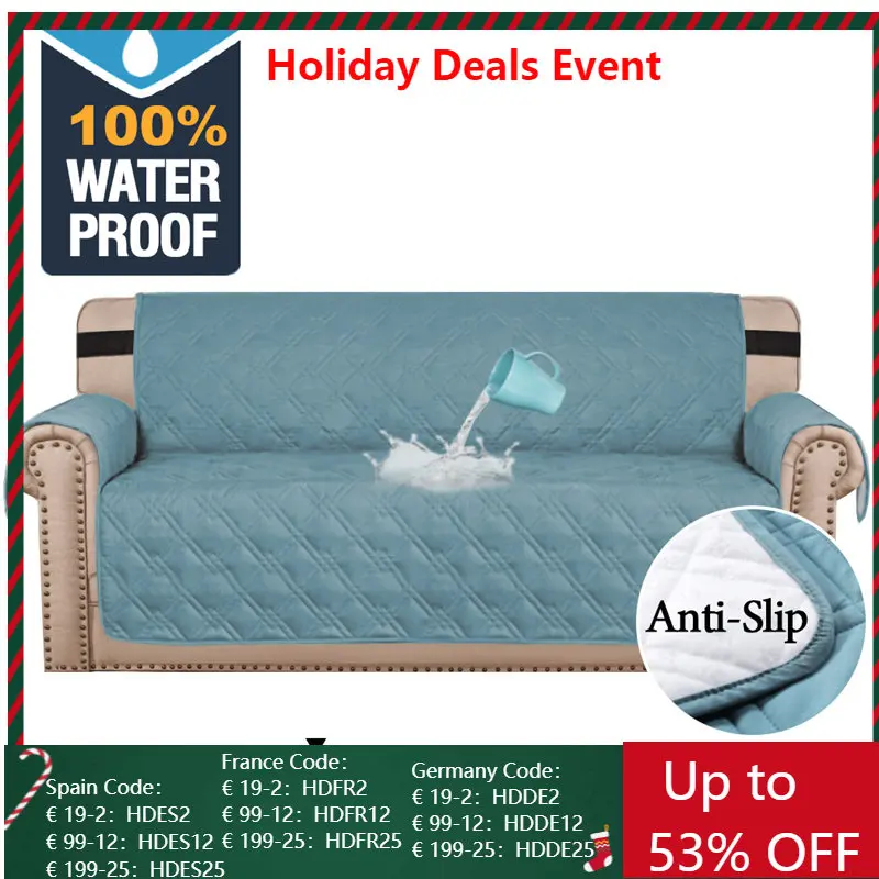 

Водоотталкивающий чехол для 1, 2, 3, 4 местного дивана, Нескользящие чехлы на диван для домашних животных, детский диван-коврик, чехлы для диван...