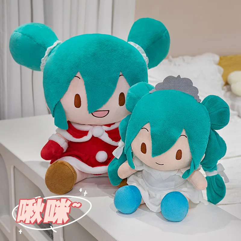 Фото Плюшевая игрушка Kawaii Miku Fufu, 25 см, мягкая подушка, милый подарок на день рождения, аниме-кукла №2