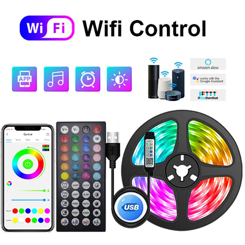 

RGB светодиодная лента LeiiGeeGo 5050 1м