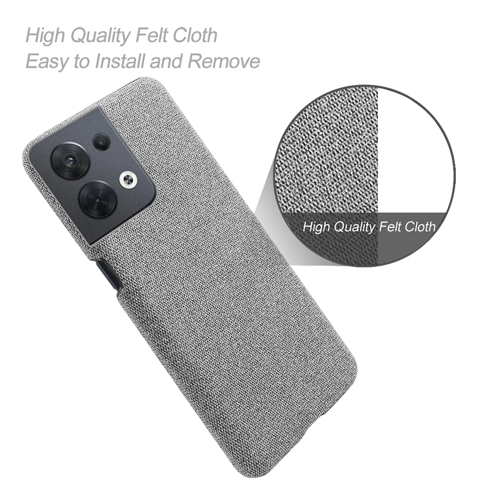

Phone Case Coque For Oppo Reno 8 5G Case Cloth Texture Fit Fabric Phone Case Cover For Oppo Reno 8 Pro Plus Shell Funda Reno8Pro