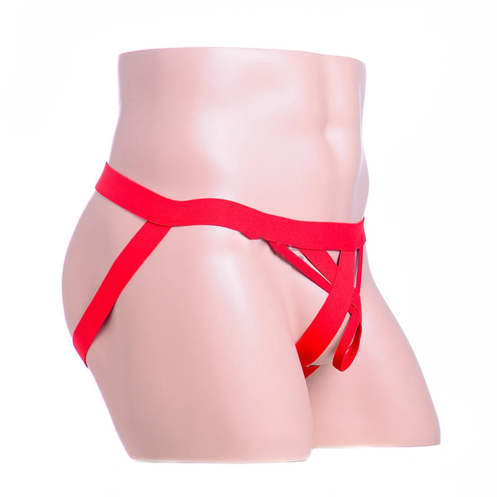 

Mens Buttocks Hollow Sexy Bandage T-back Briefs Sissy Panties Thong Jockstrap Men's Open Butt Gay Underwear Underpants Panties