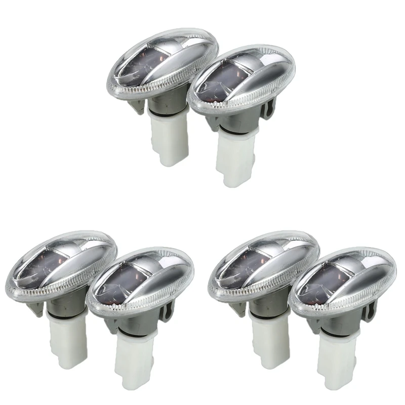 6 шт., повторитель индикатора бокового рулевого управления для Peugeot 108 107 407 206 6325G3 для Citreon C1 C2 C3 Picasso