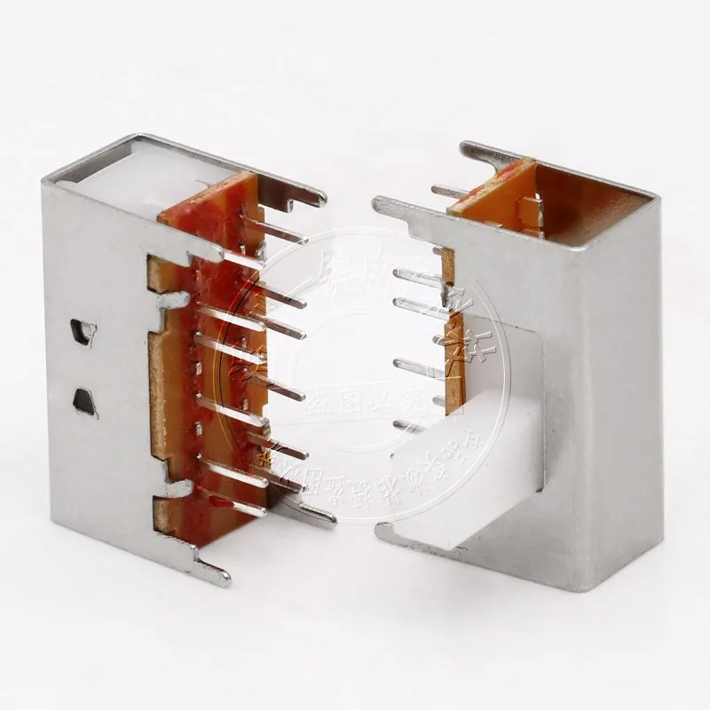 10 шт. SK-42H13 горизонтальный тумблер 12-ногий 2-скоростной ползунковый переключатель