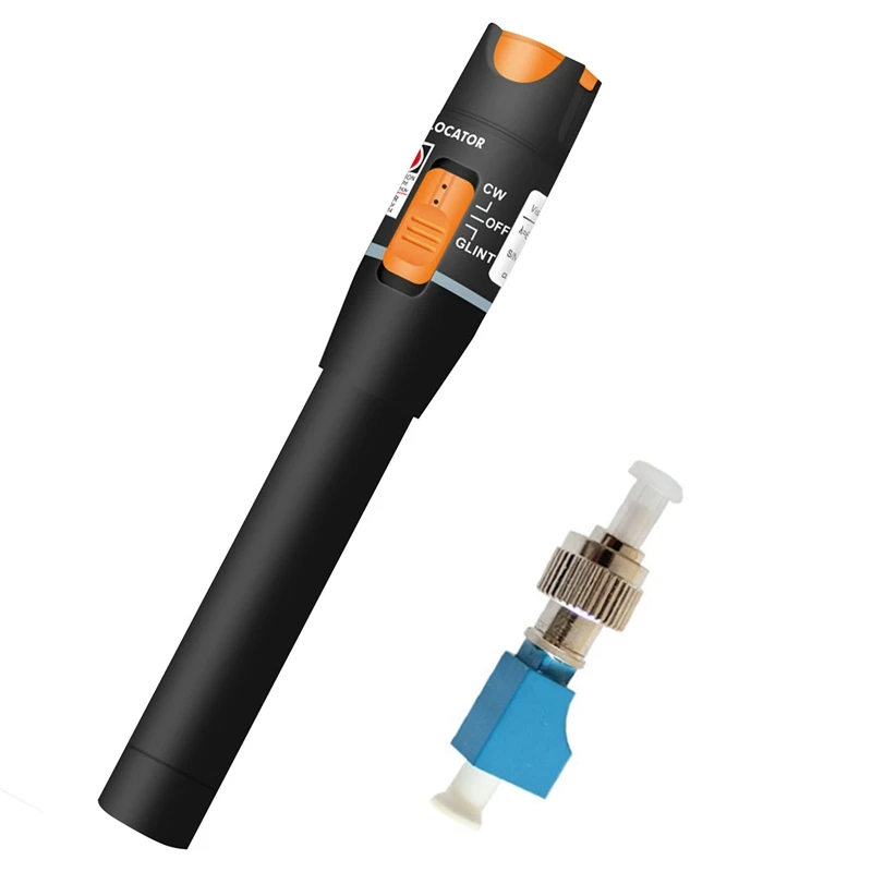 

30MW Red Light Source Fiber Test Light Pen Red Light Through Light Pen LC Connector Adapter Combination