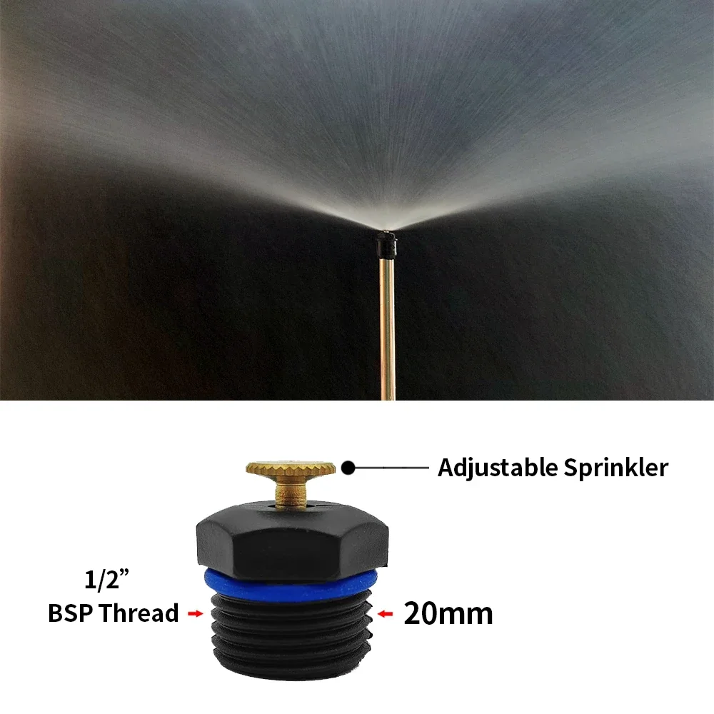Регулируемый спринклер для полива газона 10 шт. 20 мм резьба 1/2 дюйма