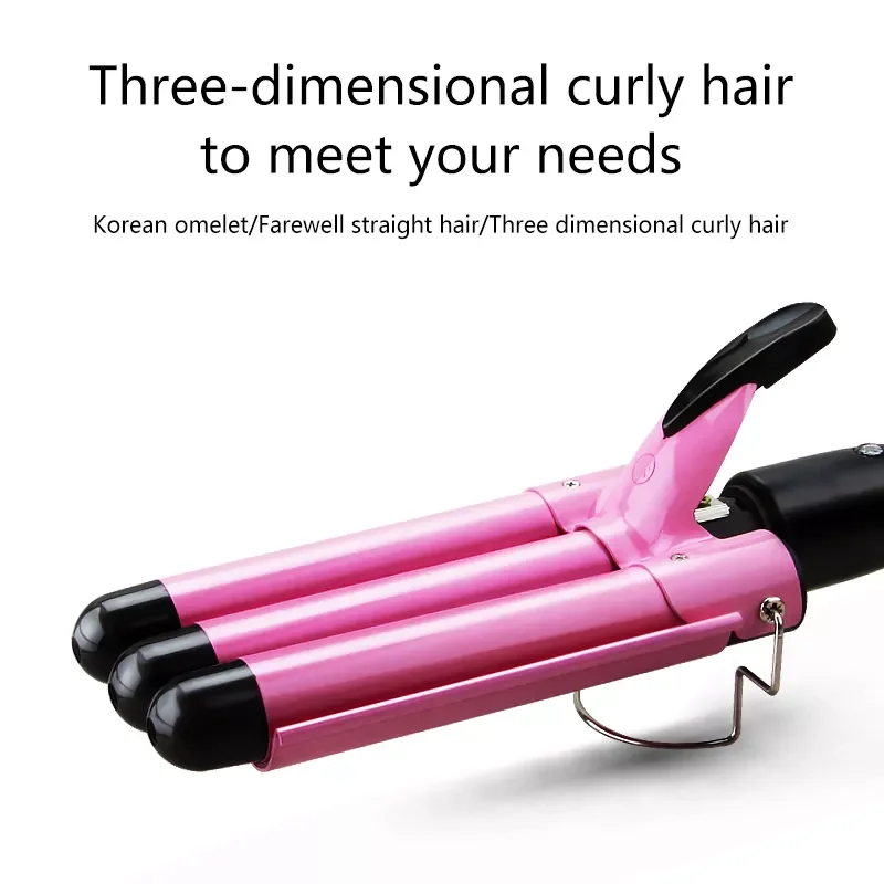 New in Curling Iron Ceramic Professional Triple Barrel Hair Curler Egg Roll Hair Styling Tools Hair Styler Wand Curler Irons fre