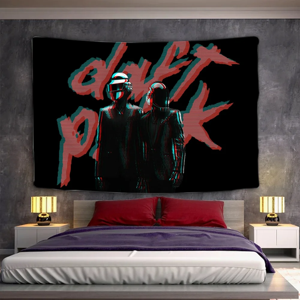 Тематический Гобелен Daft Punk В Стиле Панк Декоративный Настенный Из Полиэстера Для