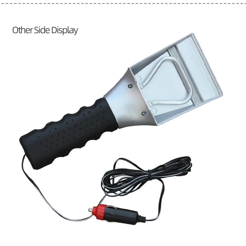 12V Winter Electric Heated Car Ice Scraper Windshield Glass Cigarette Lighter Snow Shovel Removal Defrost Cleaning Tool