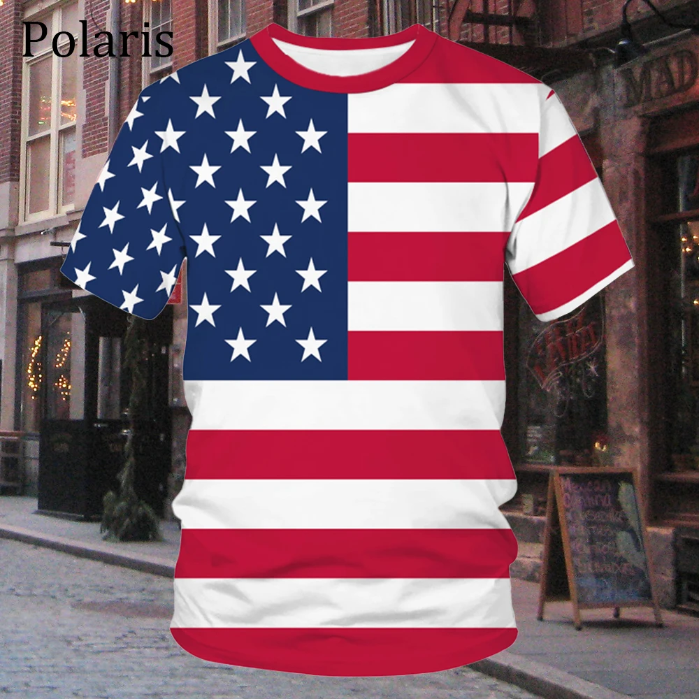 USA Flag T Shirt Make American Great Again Basketball Rugby Football Soccer Hockey Baseball Jersey National Emblem Clothes