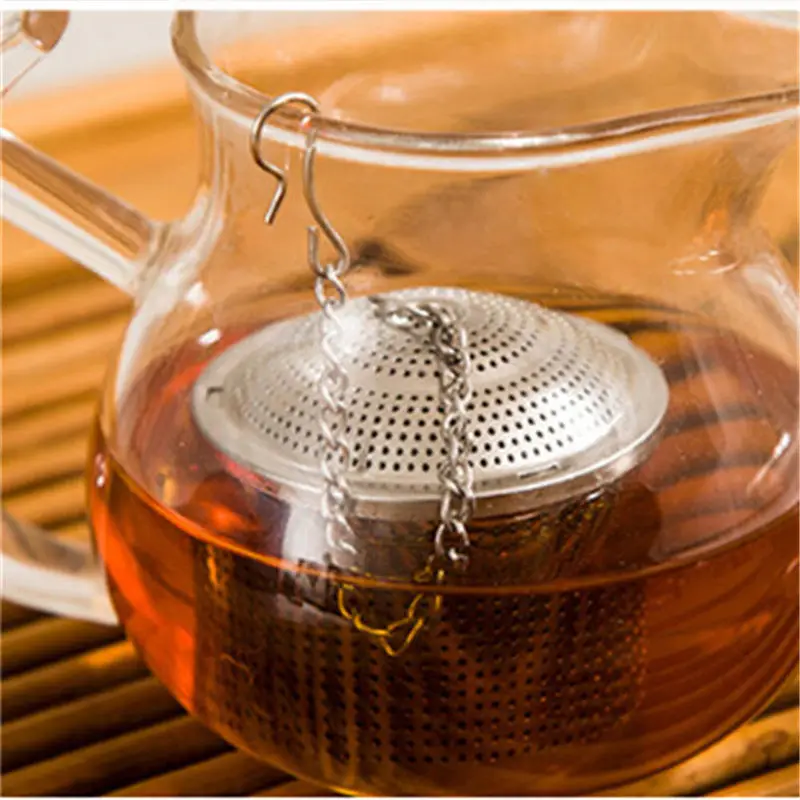 

1PC Reusable Stainless Steel Ball Tea Sieve Soup Mesh Filter Coffee Strainer Tea Leaf Infuser Spice Basket Teakettle Accessories