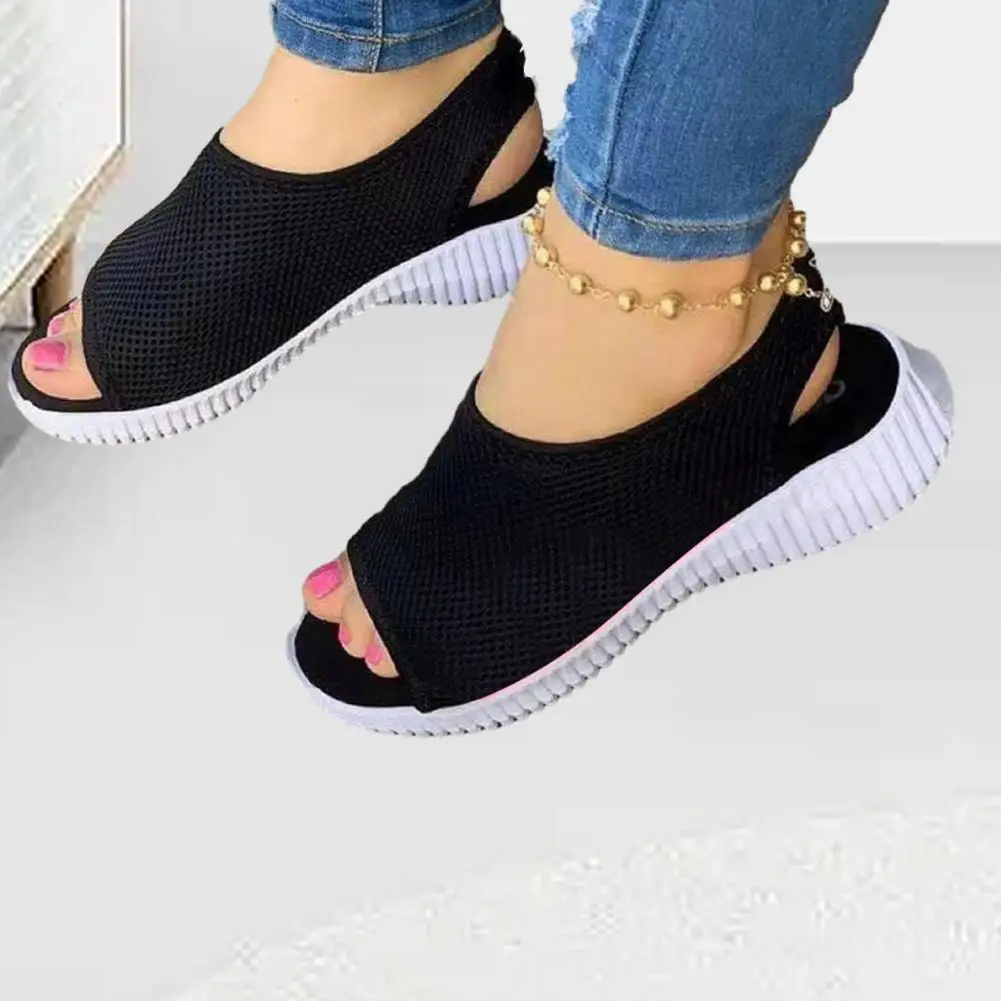

Beach Sandals Convenient Wear-Resistant Soft Sole Women Dressy Summer Sandals Daily Clothing Summer Sandals Wedge Sandals