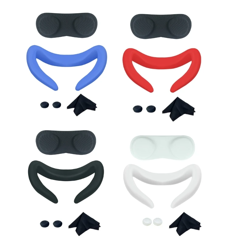 

EVA Accessories Silicone Face Cover and Lens Protector Combo for Quest3 Drop Shipping