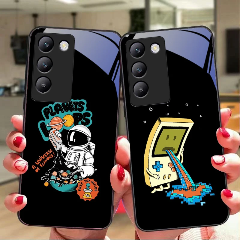 Чехол для телефона Fun Chef Astronaut Y72 33S 11 03 36 96 Lite 35 16 Iqoo 12 V40 SE 5G 29 40 21 30 X80 Pro Vivo из