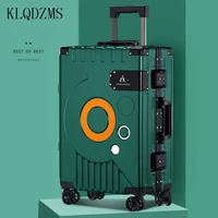 klqdzms business boarding lock box fashion new suitcase trolley case 20 inch rolling suitcase carry on spinner wheels luggage