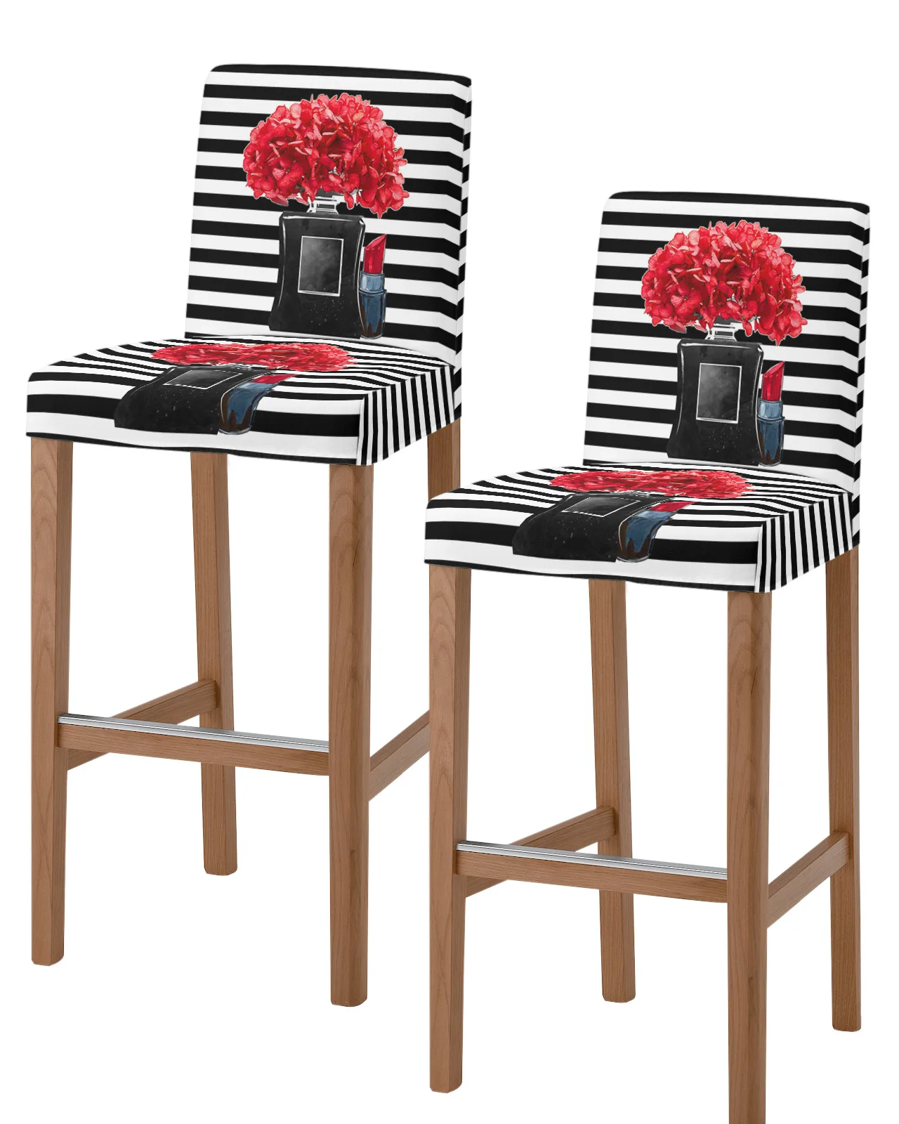 Covers Short Back Stretch Bar Stool Cover Armless Chair Cove