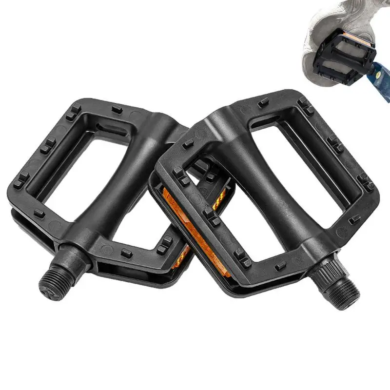 

Bicycle Pedals Universal Platform Pedals Wide Bicycle Pedals 5x4in With Non-slip Pin Folding Bike Pedal Riding Equipment For